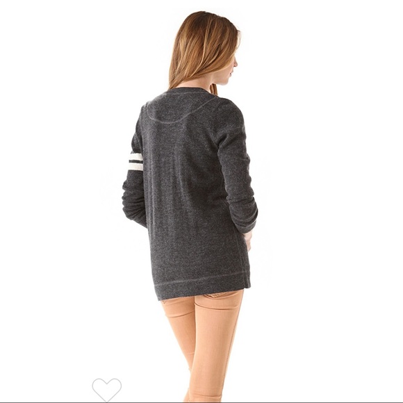 Free People Ivy Varsity Gray Sweater - Picture 3 of 8